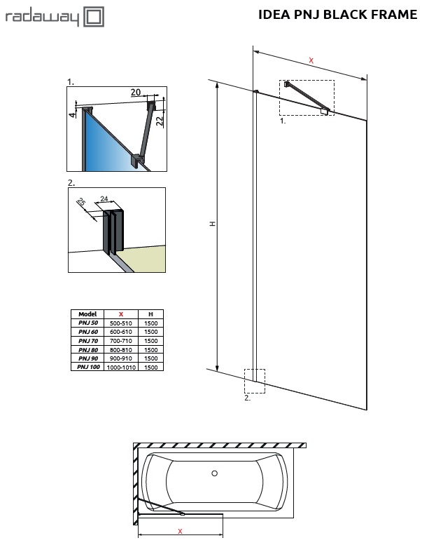 idea black pnj frame